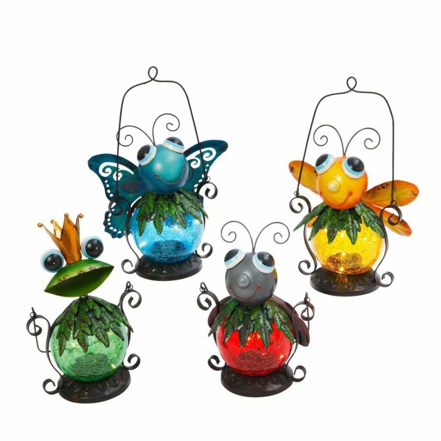 Outdoor Living * | Gerson International Set Of 4 Metal Hanging Garden Critters, 2328630Ec