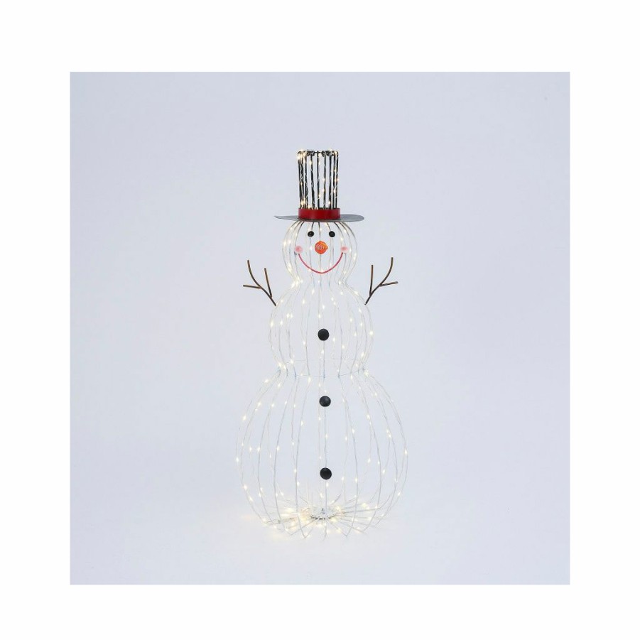 Home Goods & Toys * | Gerson International 33 In. Electric Metal Snowman Outdoor Decor With Remote Feature, 2486300Ec