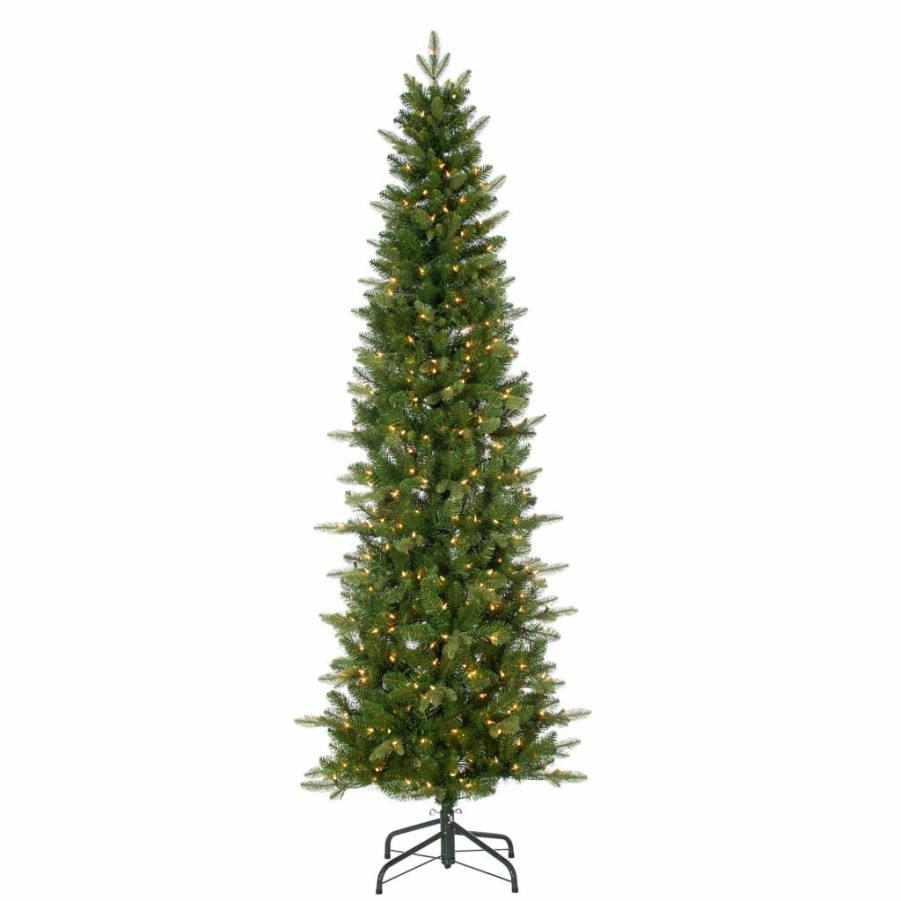 Home Goods & Toys * | Gerson International 7.5 Ft. Natural Cut Narrow Saginaw Pine Tree With 450 Ul Clear Lights