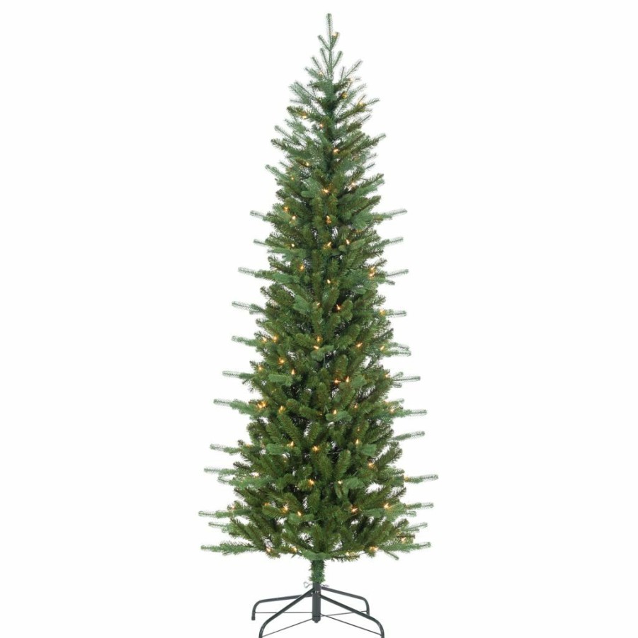 Home Goods & Toys * | Gerson International 6.5 Ft. Natural Cut Narrow Dover Pine Tree With 150 Ul Clear Lights