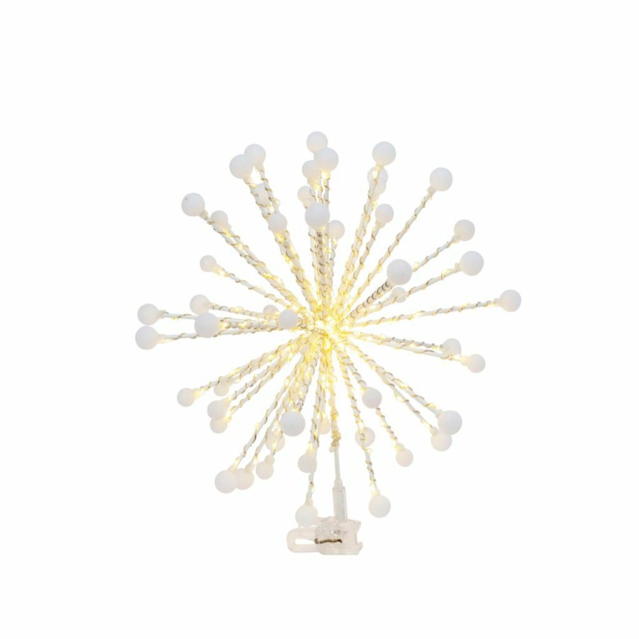 Home Goods & Toys * | Gerson International 13.7 In. Electric Led Lighted Starburst Tree Topper, 200 Warm White Led Lights, 2546760Ec