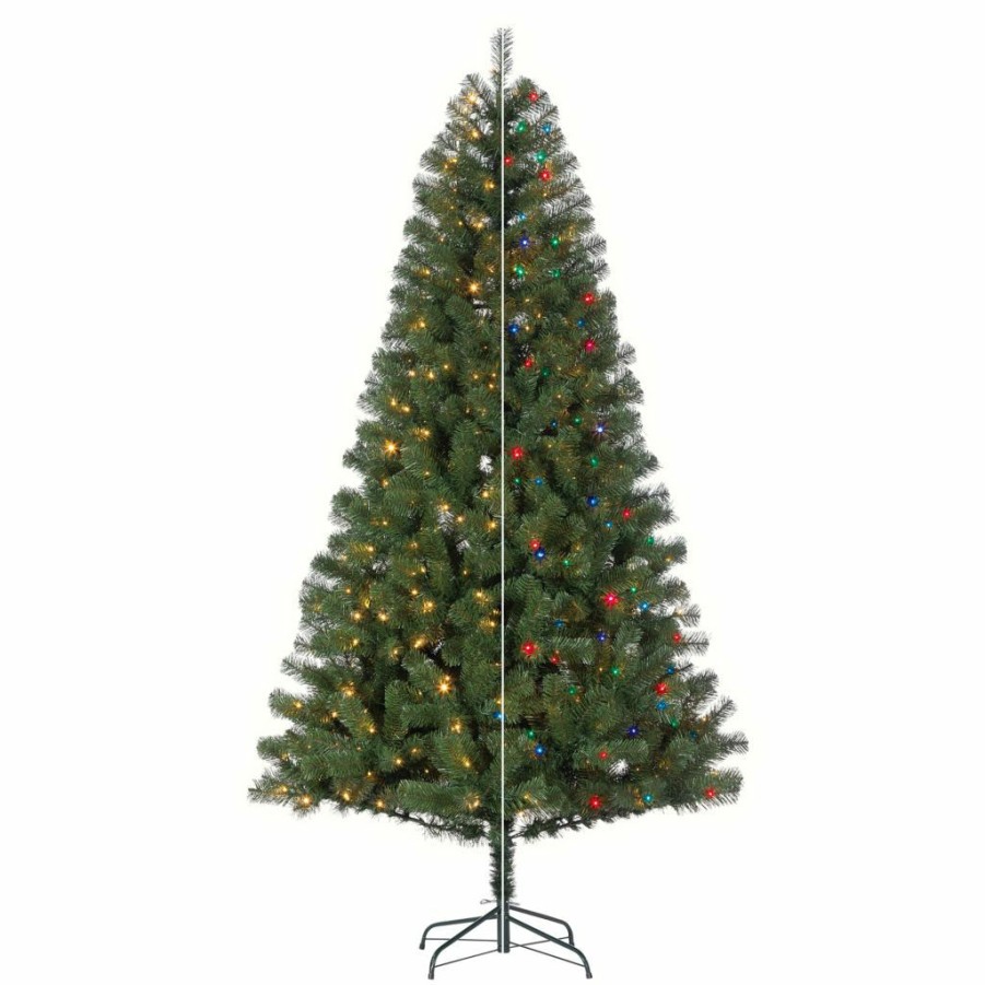 Home Goods & Toys * | Gerson International 7.5 Ft. Pre-Lit Sacramento Spruce With Color-Changing Led Lights & Remote Control Feature