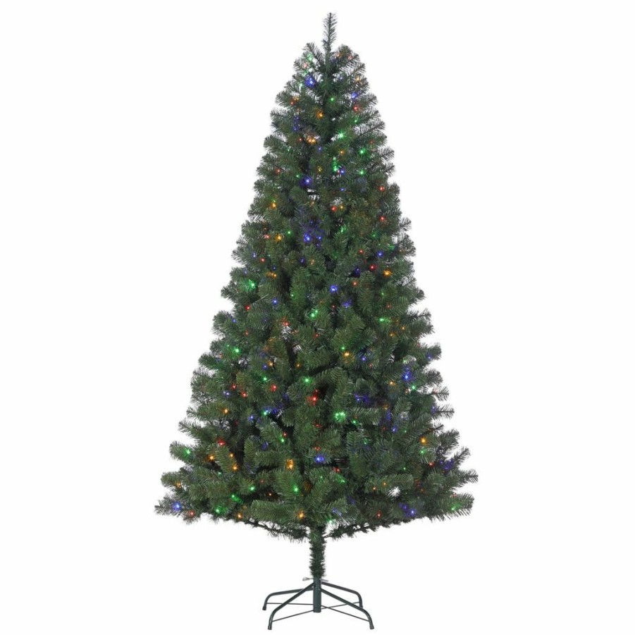 Home Goods & Toys * | Gerson International 7.5 Ft. Pre-Lit Sacramento Spruce With Color-Changing Led Lights & Remote Control Feature