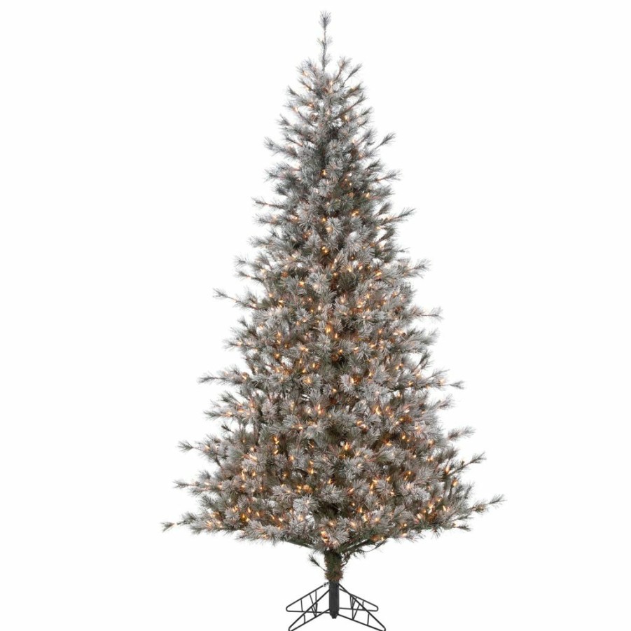 Home Goods & Toys * | Gerson International 7.5 Ft. Lightly Flocked Hard/Mixed Needle Scotch Pine With Pine Cones & 700 Ul Clear Lights