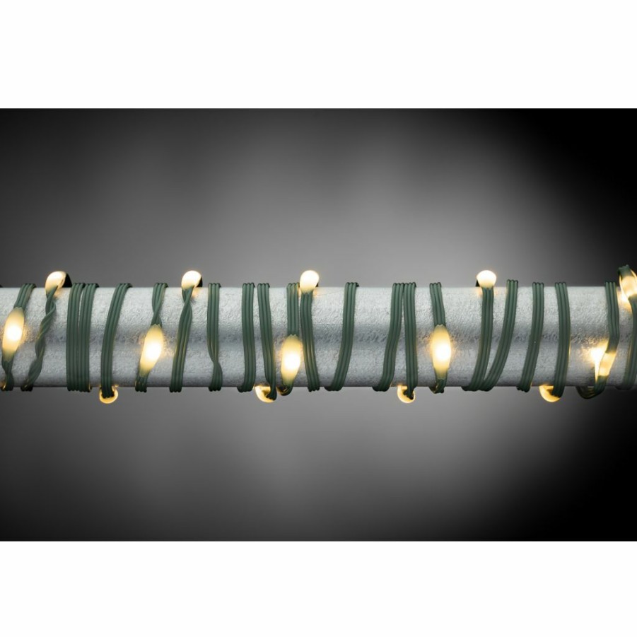 Outdoor Living * | Gerson International 50 Ft. Warm White Micro Led Green String Lights, 45691Ec