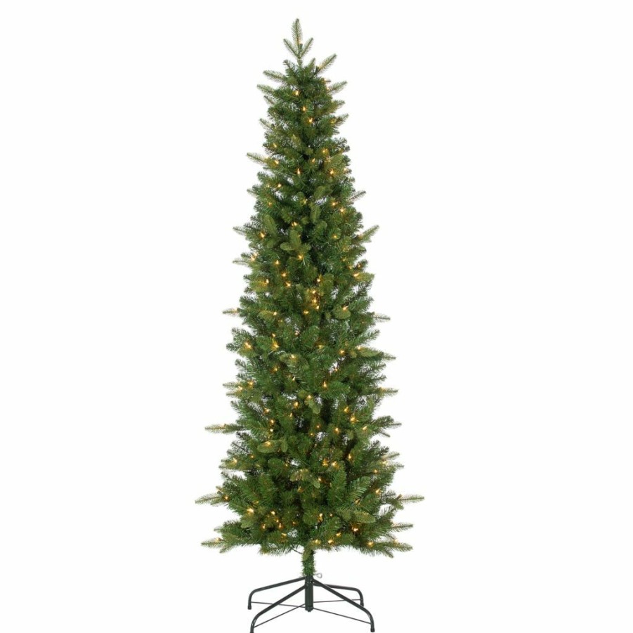 Home Goods & Toys * | Gerson International 6.5 Ft. Natural Cut Narrow Saginaw Pine With 300 Ul Clear Lights