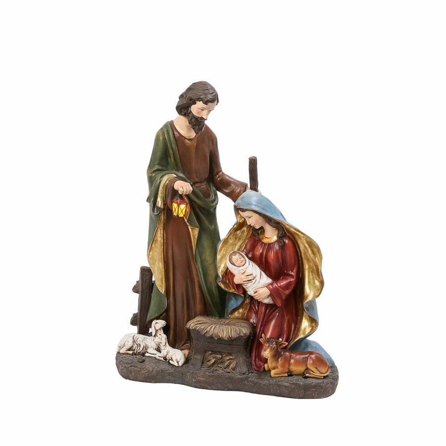 Home Goods & Toys * | Gerson International 38.5 In. Battery Operated Lighted Magnesium Nativity Figurine With Timer, 2500000Ec