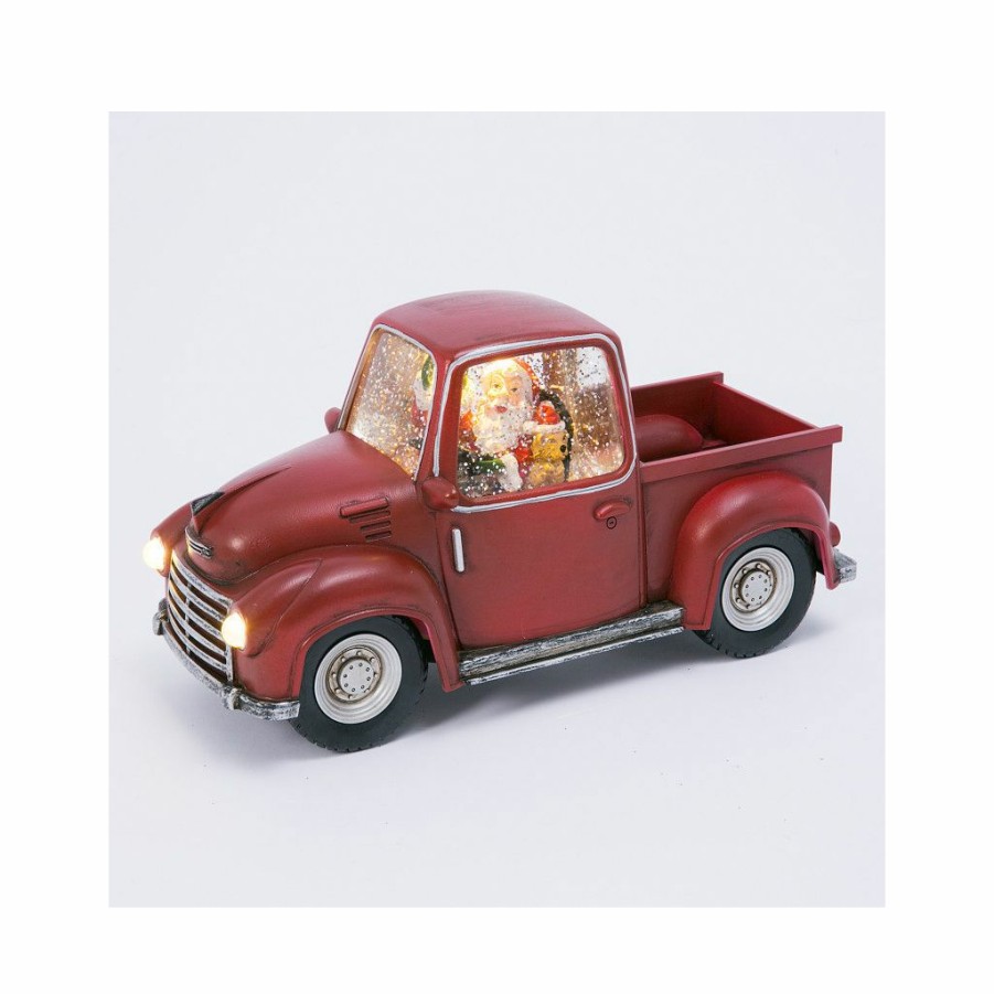 Home Goods & Toys * | Gerson International 8.75 In. Battery-Operated Water Globe Truck With Timer Feature, 2498930Ec