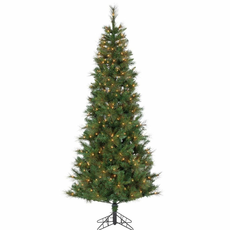 Home Goods & Toys * | Gerson International 7.5 Ft. Height Pre-Lit Hard/Mixed Needle Baxter Pine With 400 Ul Clear Lights